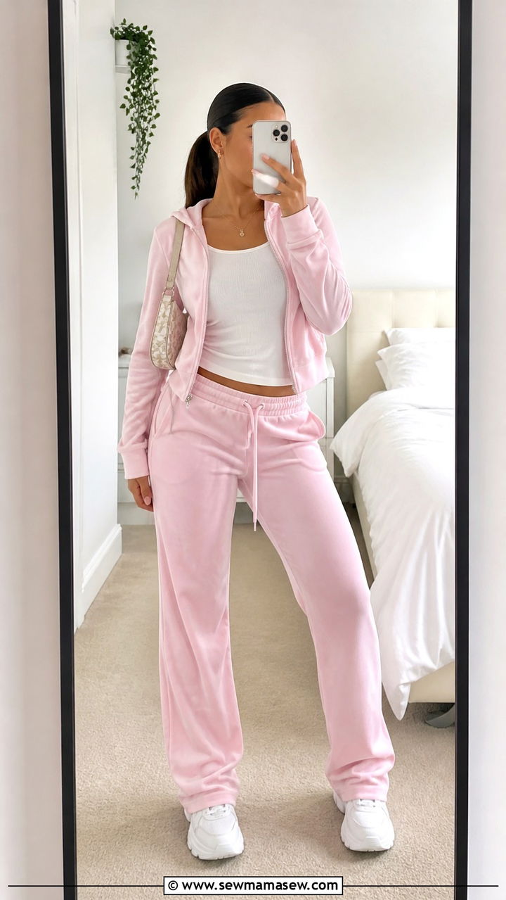 Velour Tracksuit Y2K Outfit - 25 Y2K outfits inspo