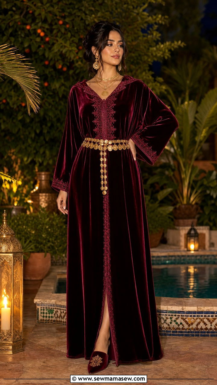 Velvet Djellaba Outfit Moroccan - 25 Eid outfit ideas Moroccan