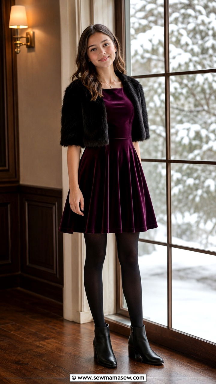 Velvet Fit And Flare Dress For Wedding Guest Teen - 25 Wedding guest outfit ideas for teen