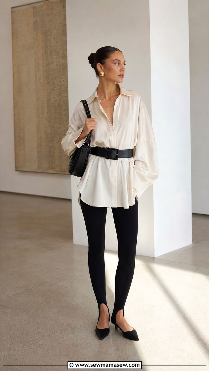 Vintage Band Tee With Leather Pants - 25 80s outfit ideas 2026