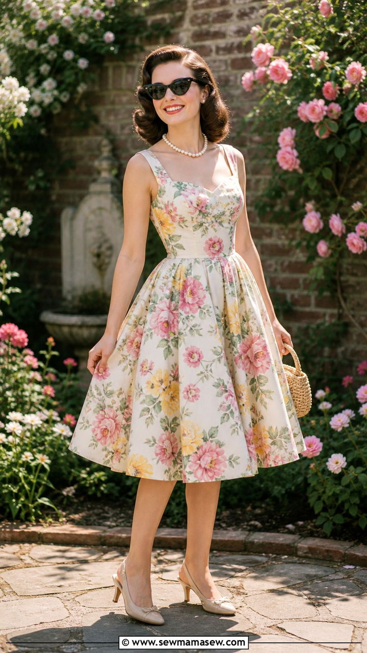 Vintage Inspired Floral Dress Spring Birthday Outfit - 40 Spring birthday outfits