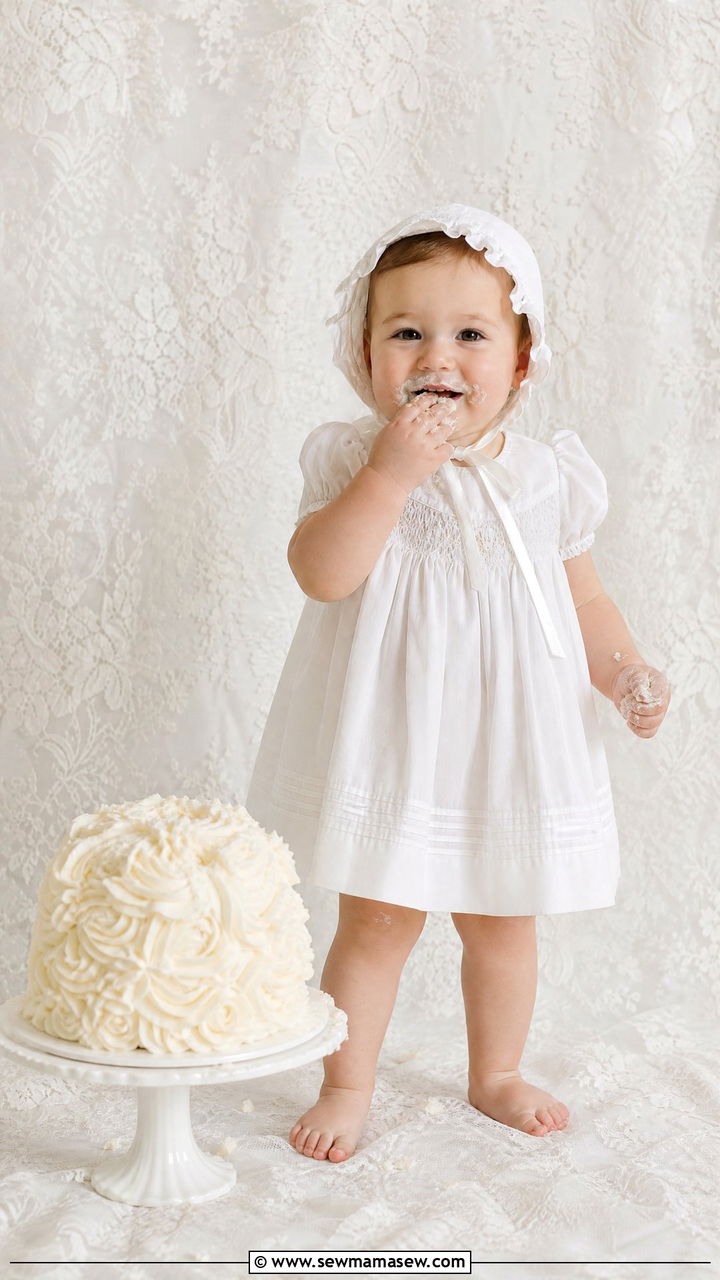 Vintage Smocked Dress Cake Smash Outfit - 25 Cake smash outfit ideas