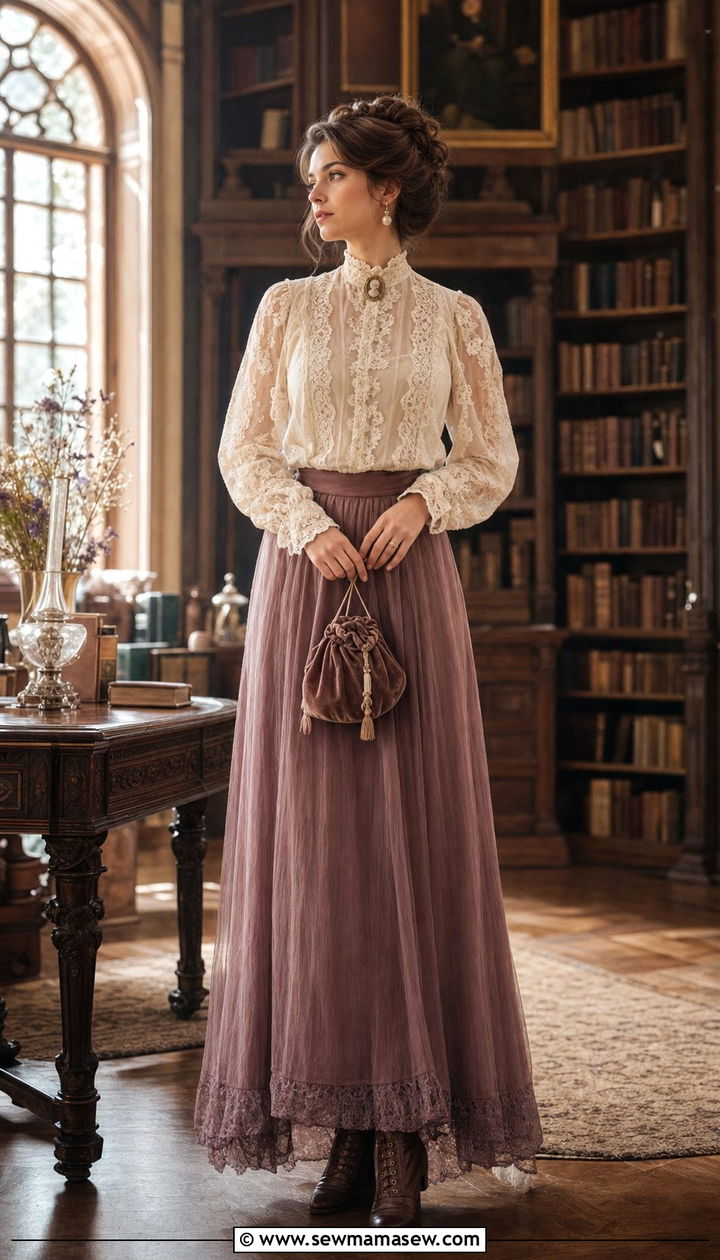 Vintage Victorian Lace Fairycore Outfit - 25 summer fairycore outfits