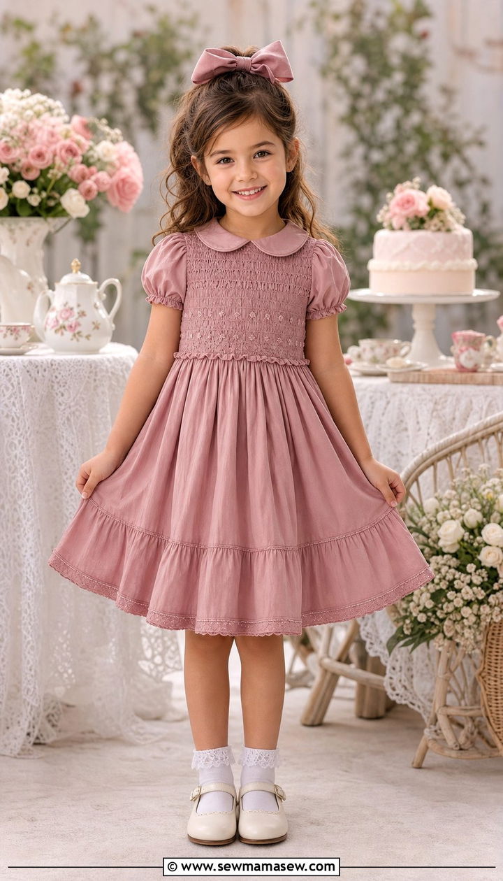 Vintage birthday dress for a girl - 35 Birthday outfit ideas for kids