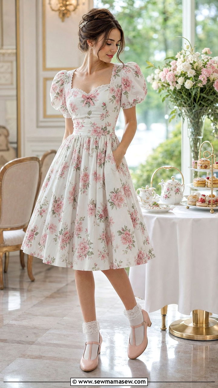 Vintage tea dress fairycore outfit - 25 spring fairycore outfit ideas