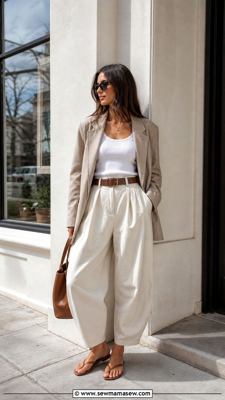 Voluminous Barrel Trousers Outfit - 20 2026 fashion trends women for women