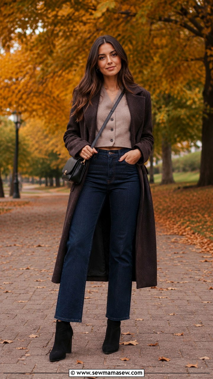 Waistcoat vest with ankle boots outfit - 30 how to style waistcoat vest