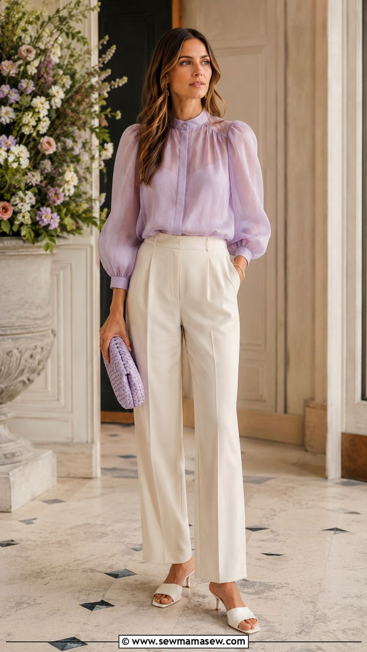 Washed lilac summer outfit - 20 Summer 2026 color trends