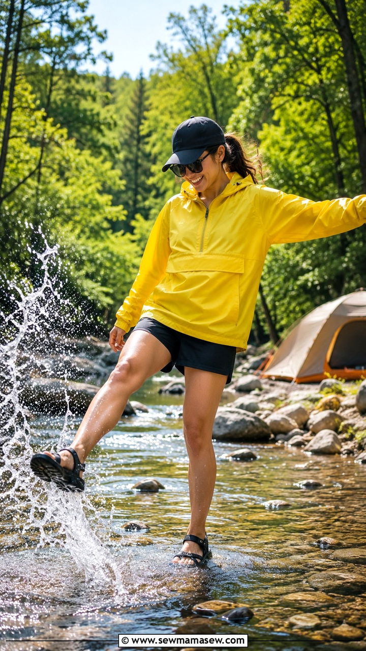 Waterproof Anorak Quick Dry Shorts Hiking Sandals Spring Camping - 30 Spring camping trip outfits