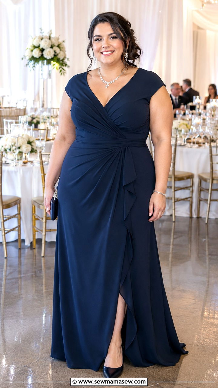 Wedding Guest Navy Gown Plus Size - 25 Plus size outfit ideas old money