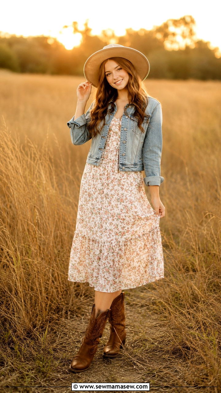 Western Inspired Senior Picture Outfit - 30 Senior photo outfit ideas 2026