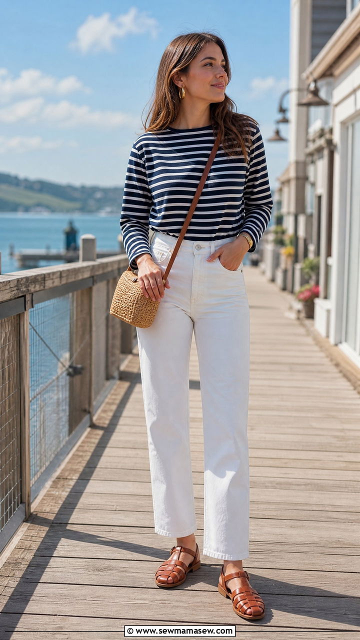What to Wear with a Breton Striped Top - 25 Sailor outfit ideas