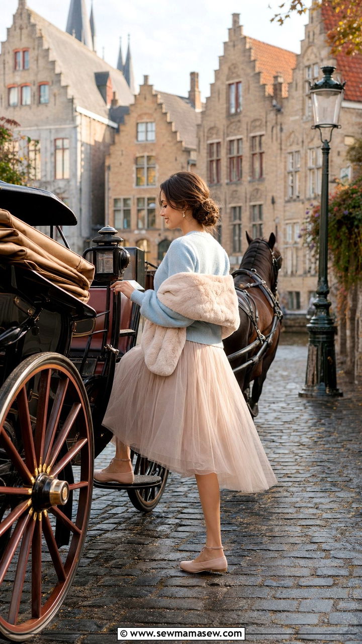 Whimsical Outfit Bruges Horse Drawn Carriage Ride - 35 Bruges outfit ideas