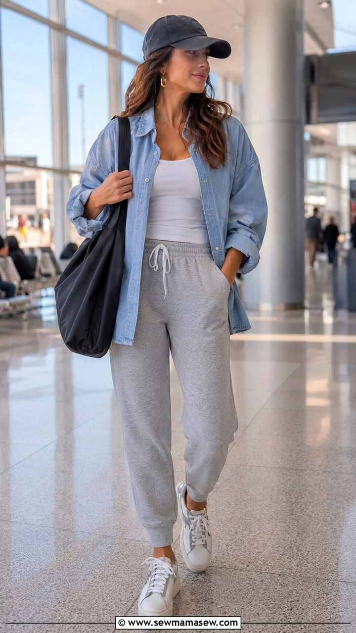 White Button Down with a Colorful High Waisted Maxi Skirt - 30 Spring outfits with button down
