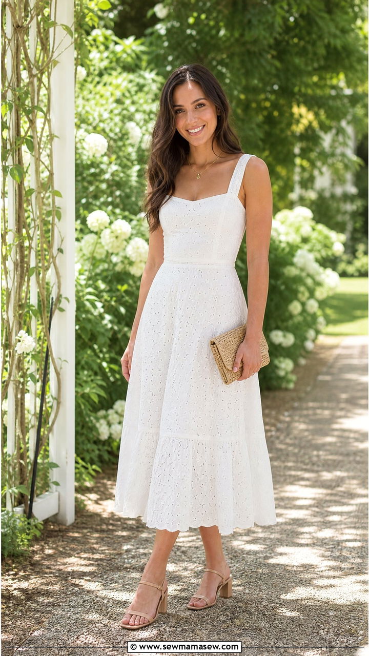 White Dress For Engagement Photos - 30 Engagement session outfit ideas