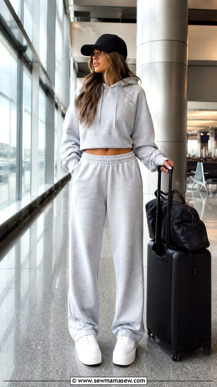 White Dress and Sneakers Outfit - 40 Summer airport outfits
