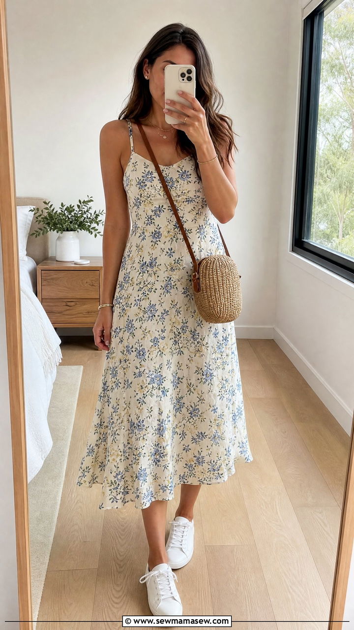 White Leather Sneakers with Anything The Summer Staple - 30 summer sneaker outfit ideas