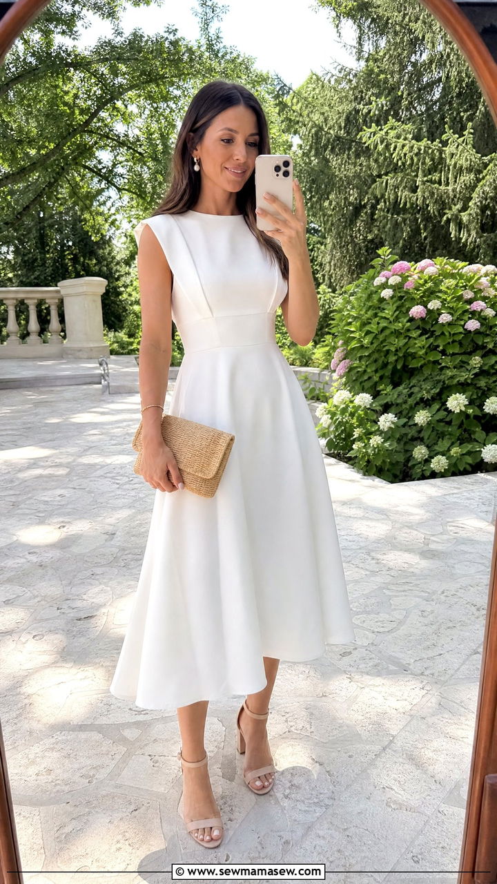 White Midi Dress Law Graduation - 25 Law school graduation outfit ideas