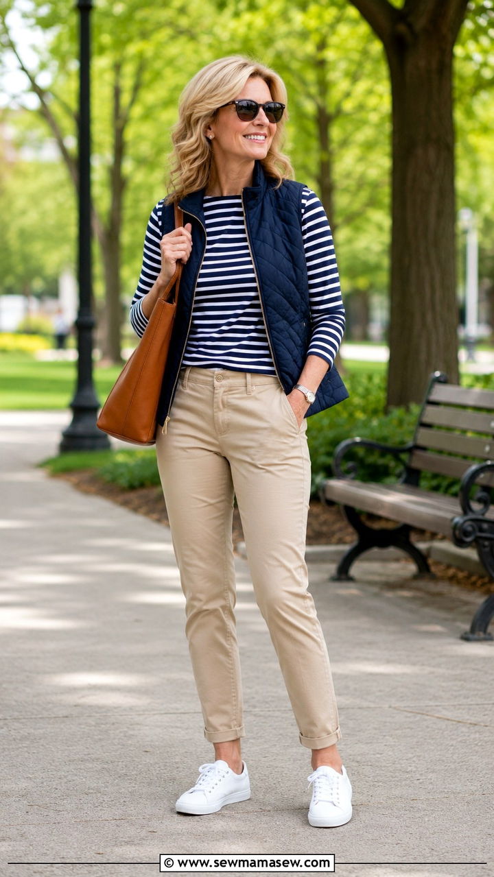 White Sneakers with Chinos Over 40 - 20 How to style white sneakers over 40