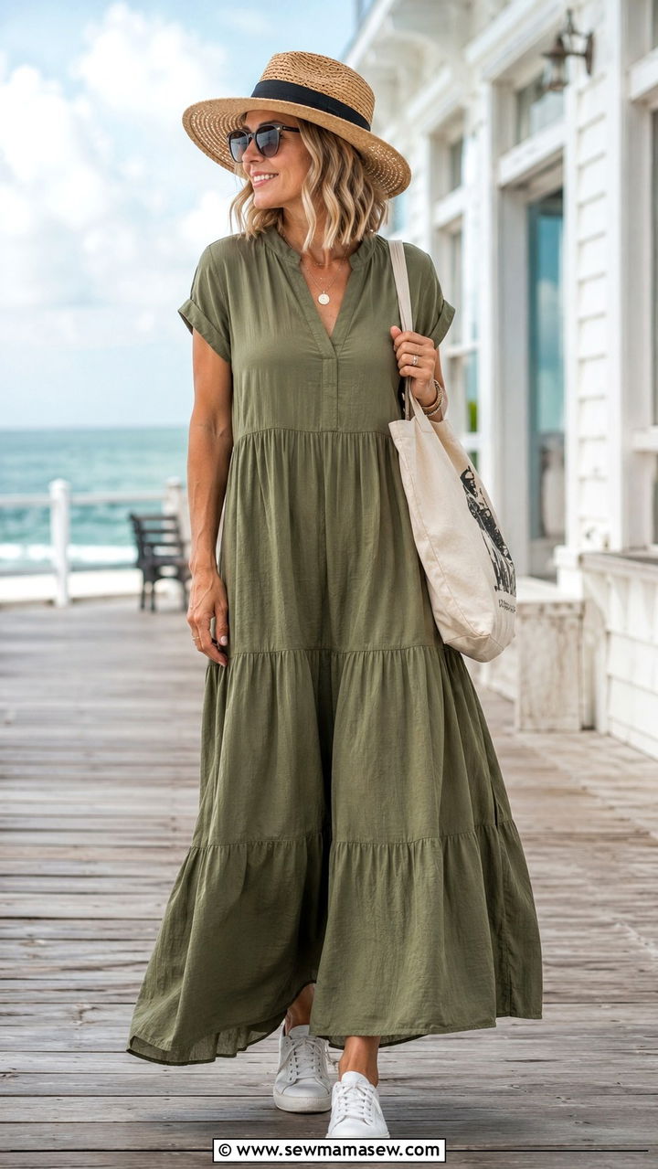 White Sneakers with Maxi Dress Over 40 - 20 How to style white sneakers over 40
