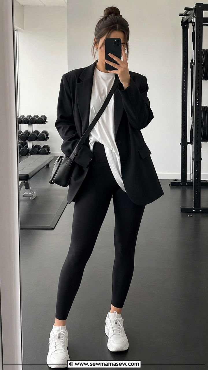 White T Shirt With Black Yoga Leggings - 25 White t-shirt outfit ideas 2026