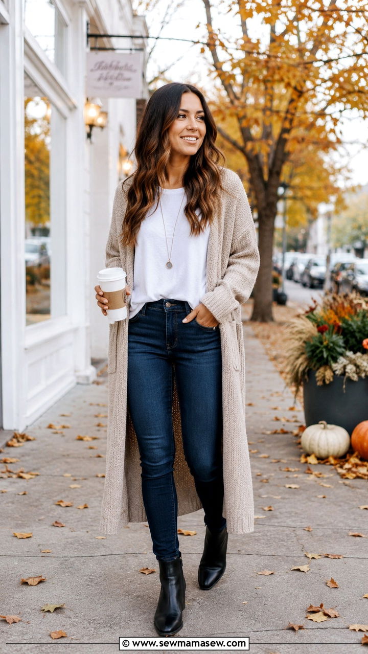White T Shirt With Skinny Jeans and Ankle Boots - 25 White t-shirt with jeans outfit ideas