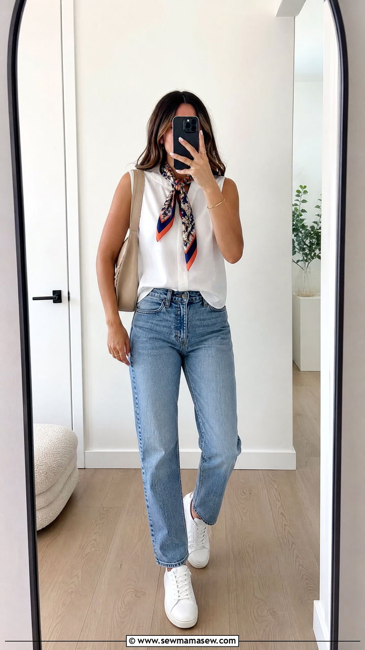 White Top Blue Jeans Brunch Outfit - 25 Brunch outfit ideas pinterest