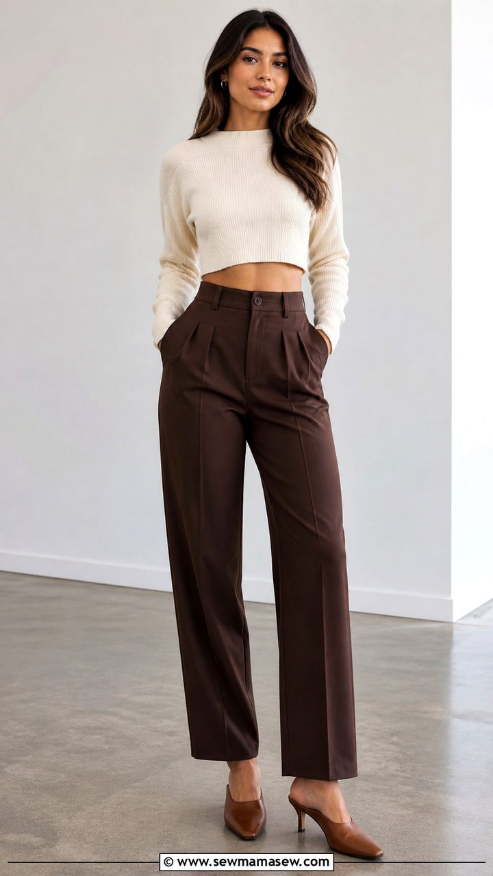 White Wide Leg Trousers With a Striped Button Down and Espadrilles - 40 First day of work outfits