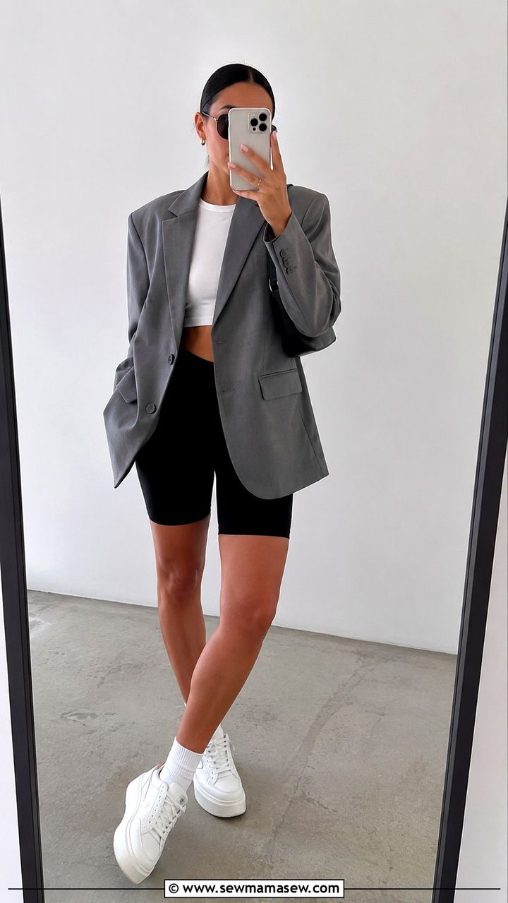 White blazer and flared denim outfit - 20 blazer outfits 2026
