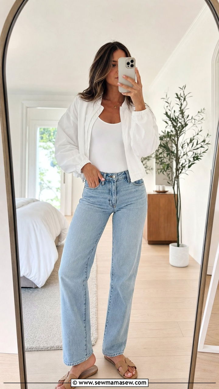 White bomber jacket outfit summer - 25 Summer outfits with bomber jacket