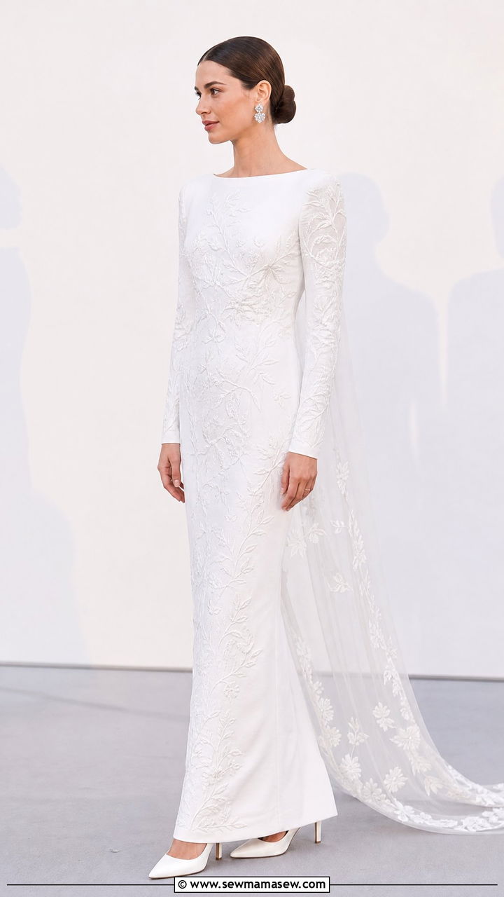White embroidered maxi dress - 20 French girl outfit ideas Lea Seydoux