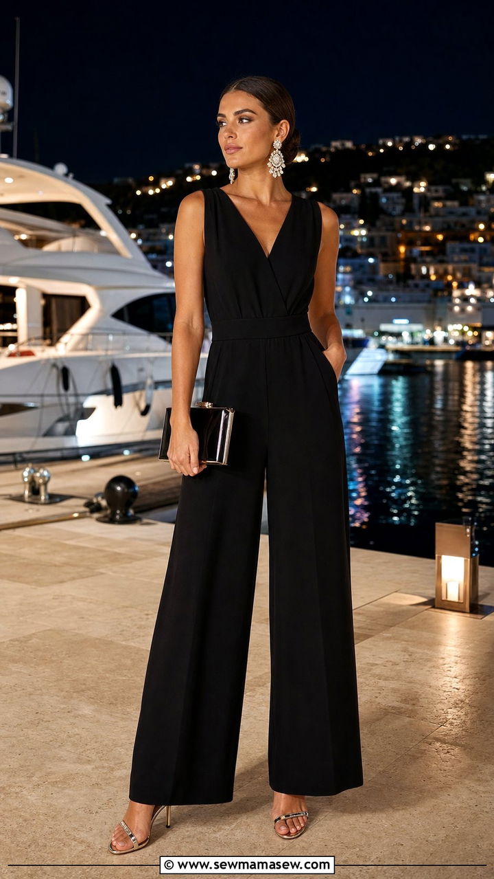 Wide Leg Jumpsuit Outfit Bodrum Nightlife - 35 Bodrum outfit ideas