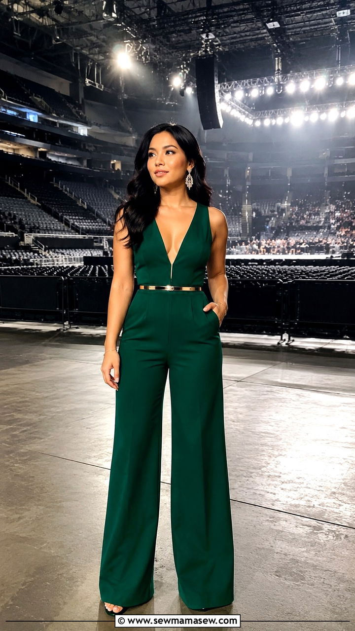 Wide Leg Jumpsuit With Platform Heels - 25 Petite outfit ideas for concert