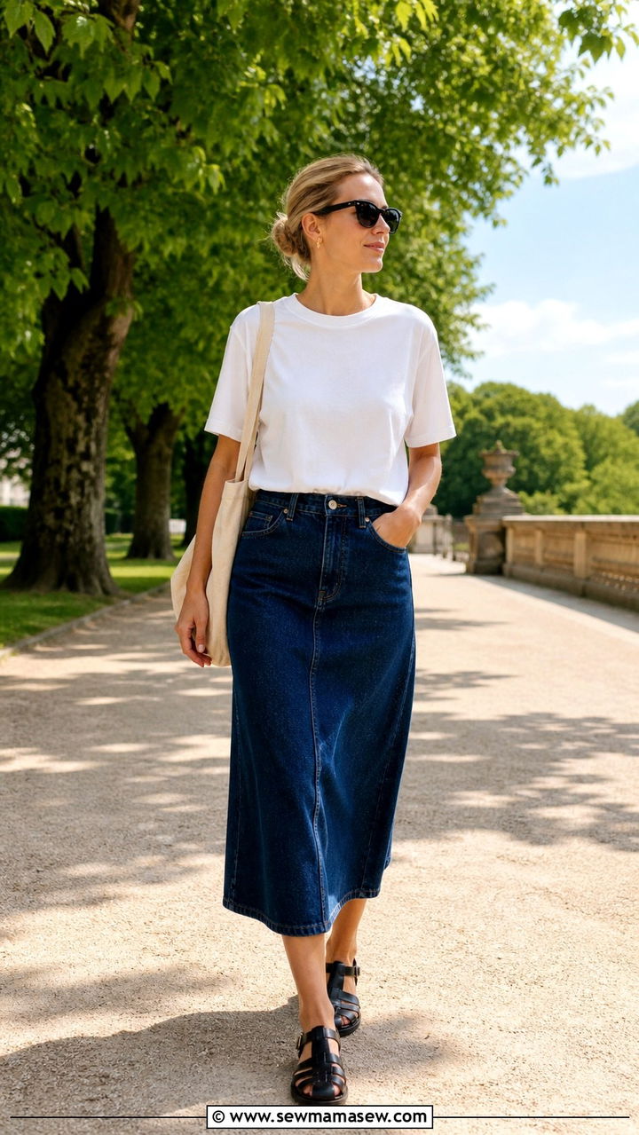 Wide Leg Linen Jumpsuit With Minimal Slides - 40 summer scandinavian outfits