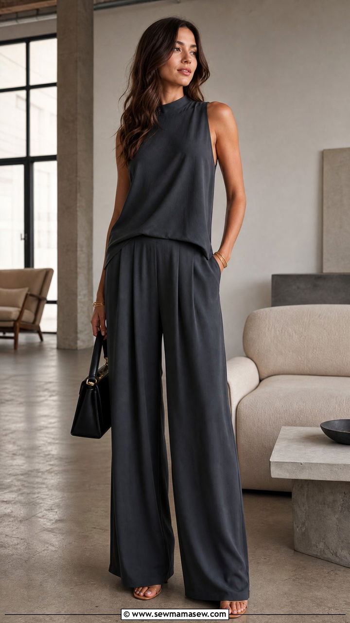 Wide Leg Pants Matching Set Summer - 30 Matching set outfit ideas summer