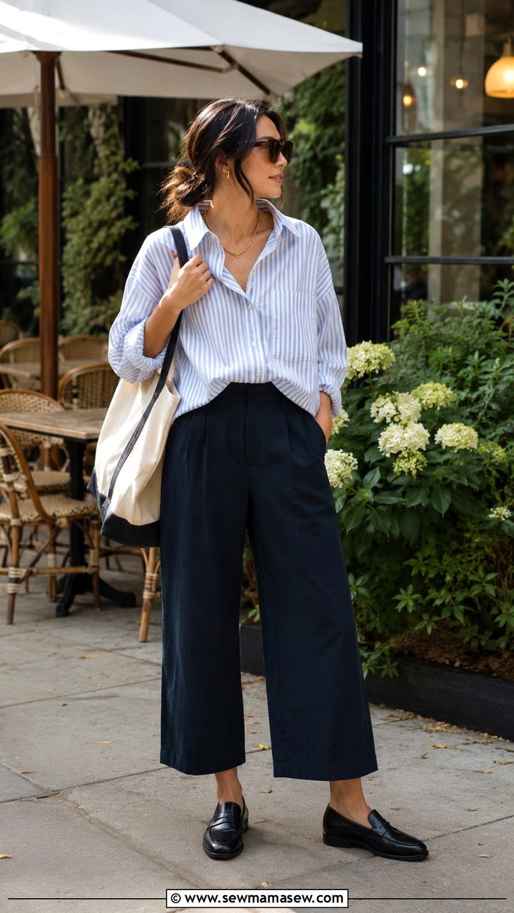 Wide Leg Pants Outfit With Loafers - 25 wide leg pants outfits 2026