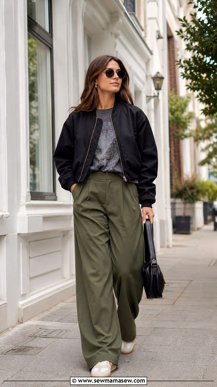 Wide Leg Pants Outfit With Sneakers - 25 wide leg pants outfits 2026