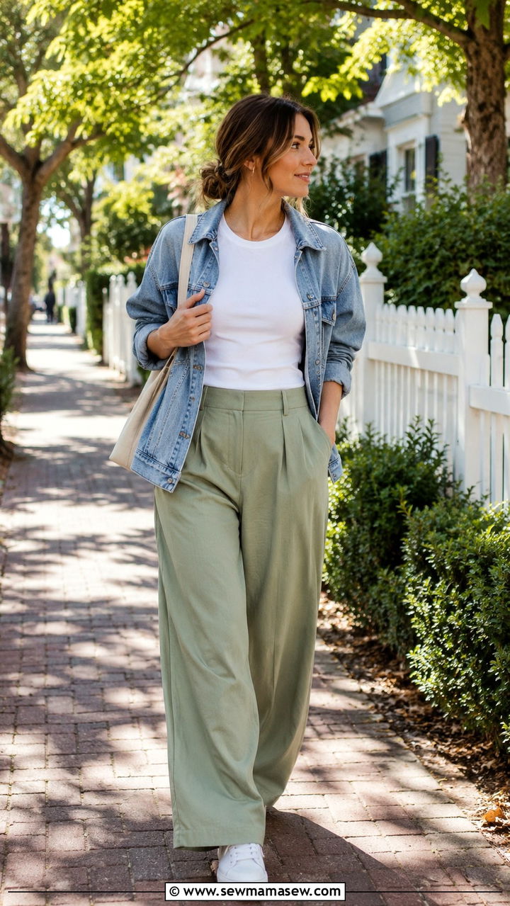 Wide Leg Pants Outfit With T Shirt - 25 wide leg pants outfits 2026