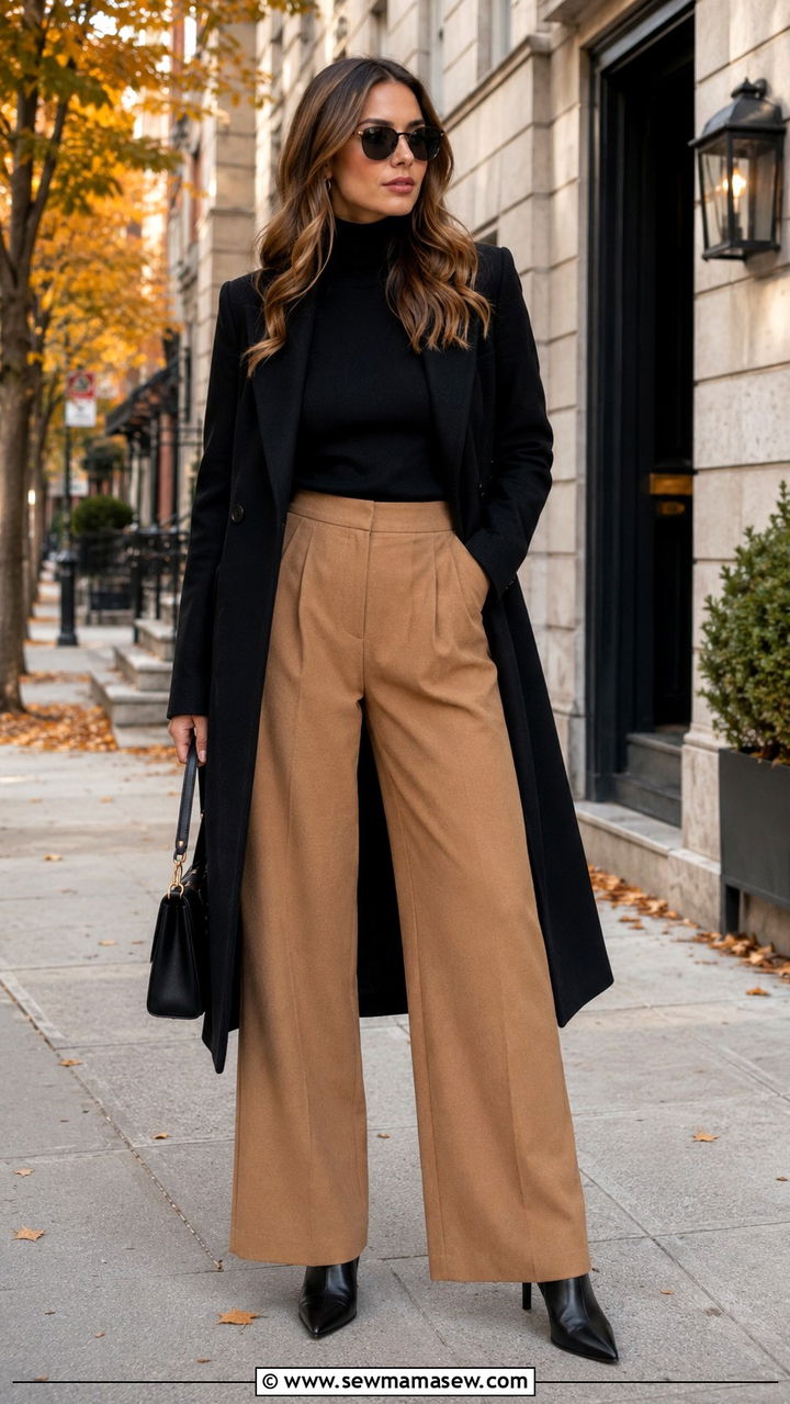 Wide Leg Pants With Boots Outfit - 25 wide leg pants outfits aesthetic