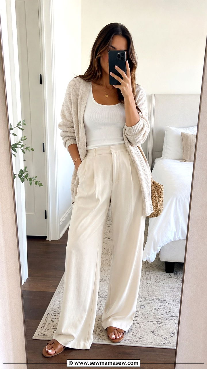 Wide Leg Trousers Outfit Casual - 30 casual trousers outfits