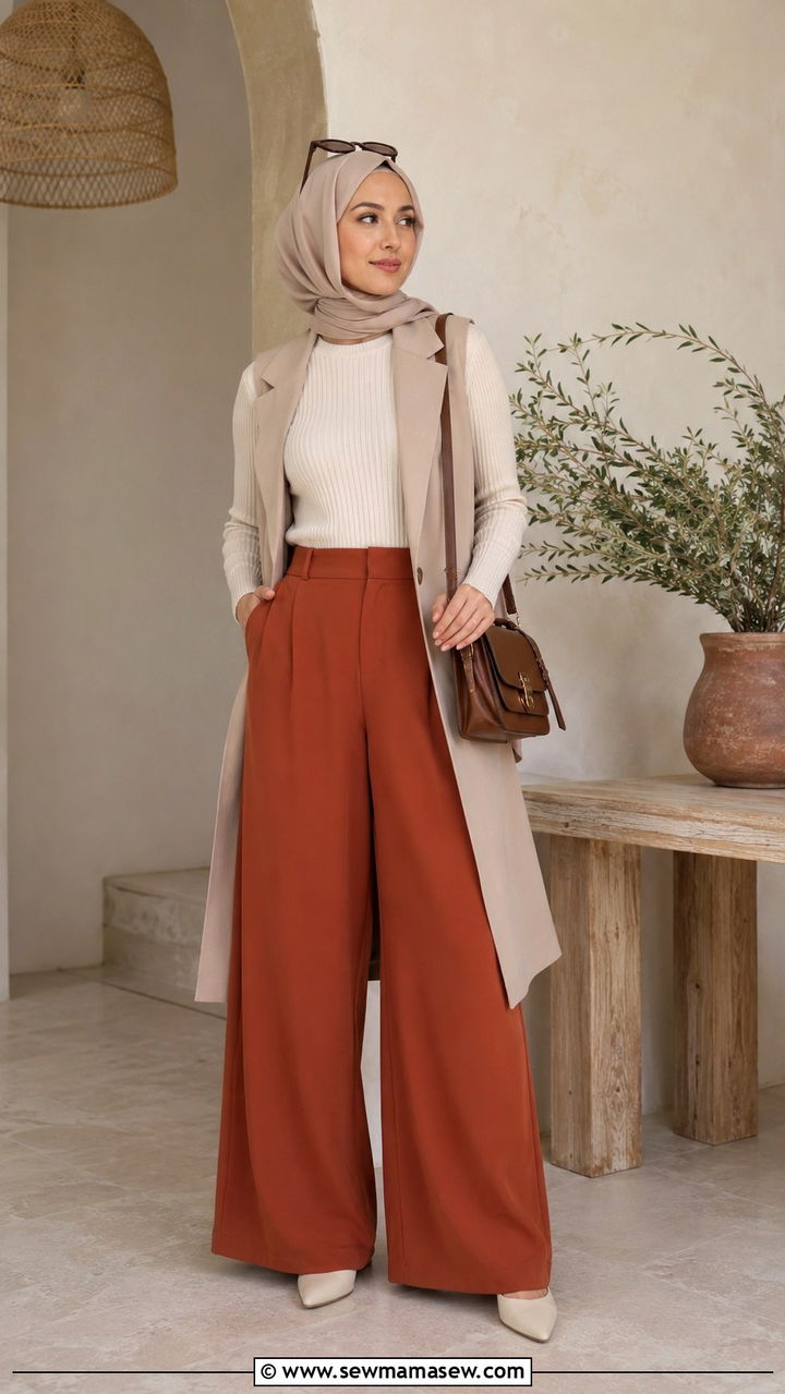 Wide Leg Trousers Suhoor Outfit - 20 Suhoor outfit ideas