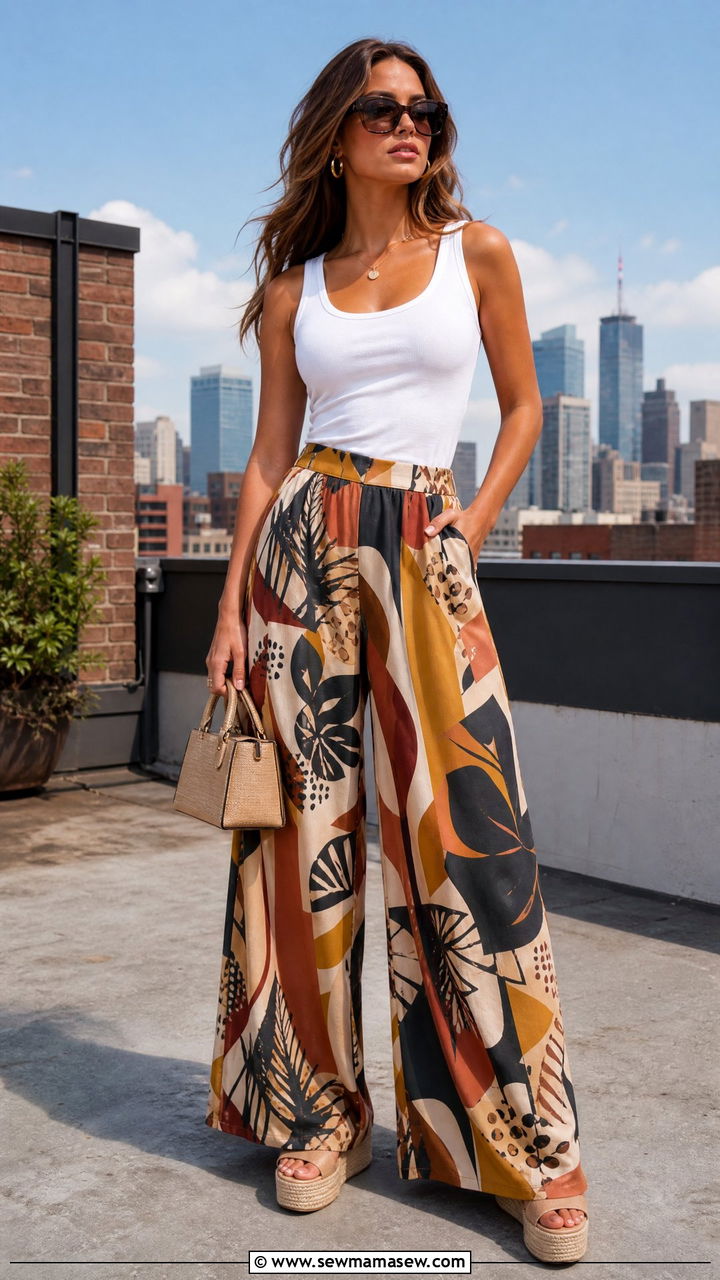 Wide leg palazzo pants with heels outfit - 25 Wide leg pants outfit ideas with heels