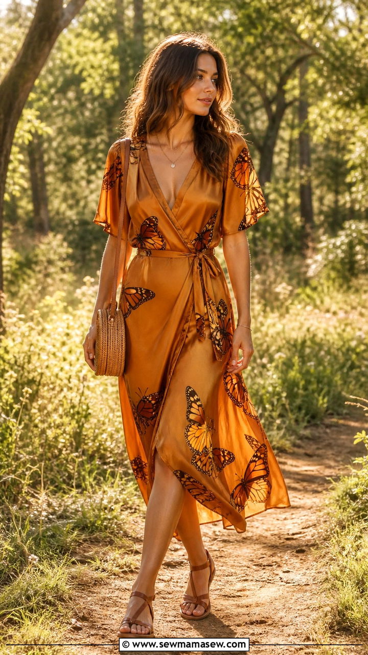 Wilderkind Butterfly Print Dress With Leather Sandals - 20 2026 Pinterest predicts outfits