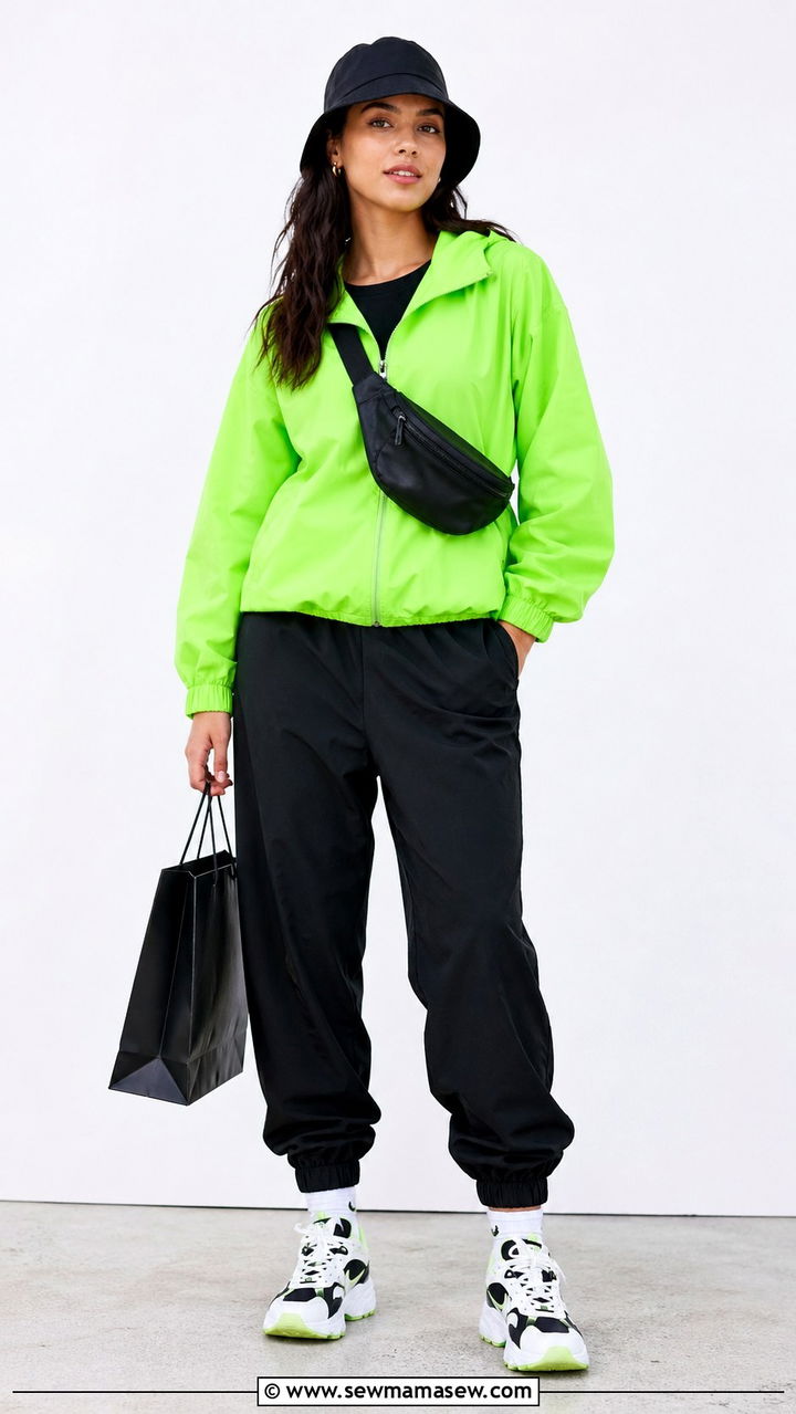 Windbreaker And Joggers Shopping Outfit - 40 Shopping outfit ideas