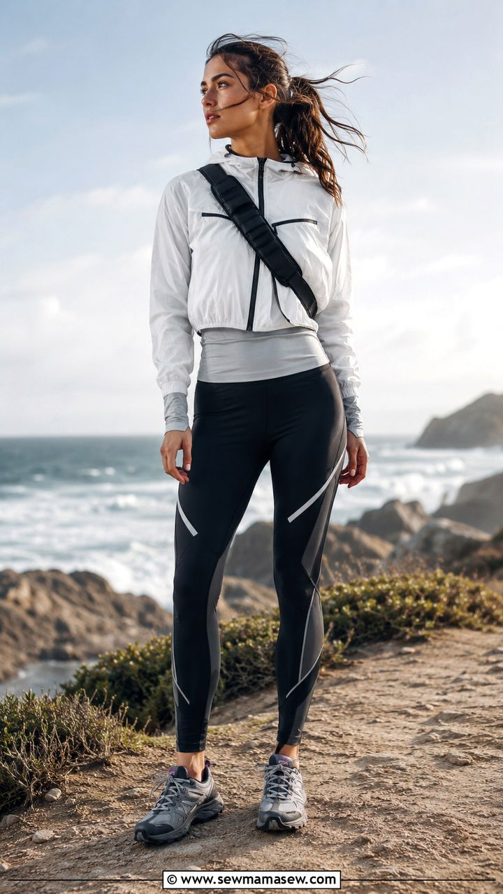 Windbreaker And Leggings Morning Run Outfit - 25 Morning run outfit ideas