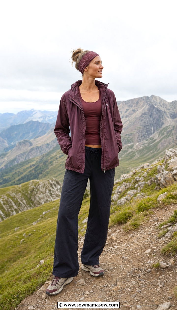 Windbreaker Outfit For Mountain Summer Hikes - 25 Summer mountain outfits
