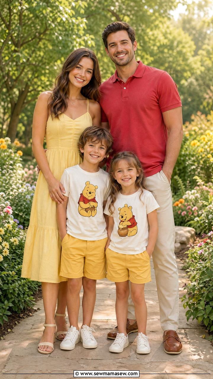 Winnie the Pooh Family Outfits - 35 Disney outfit ideas for family
