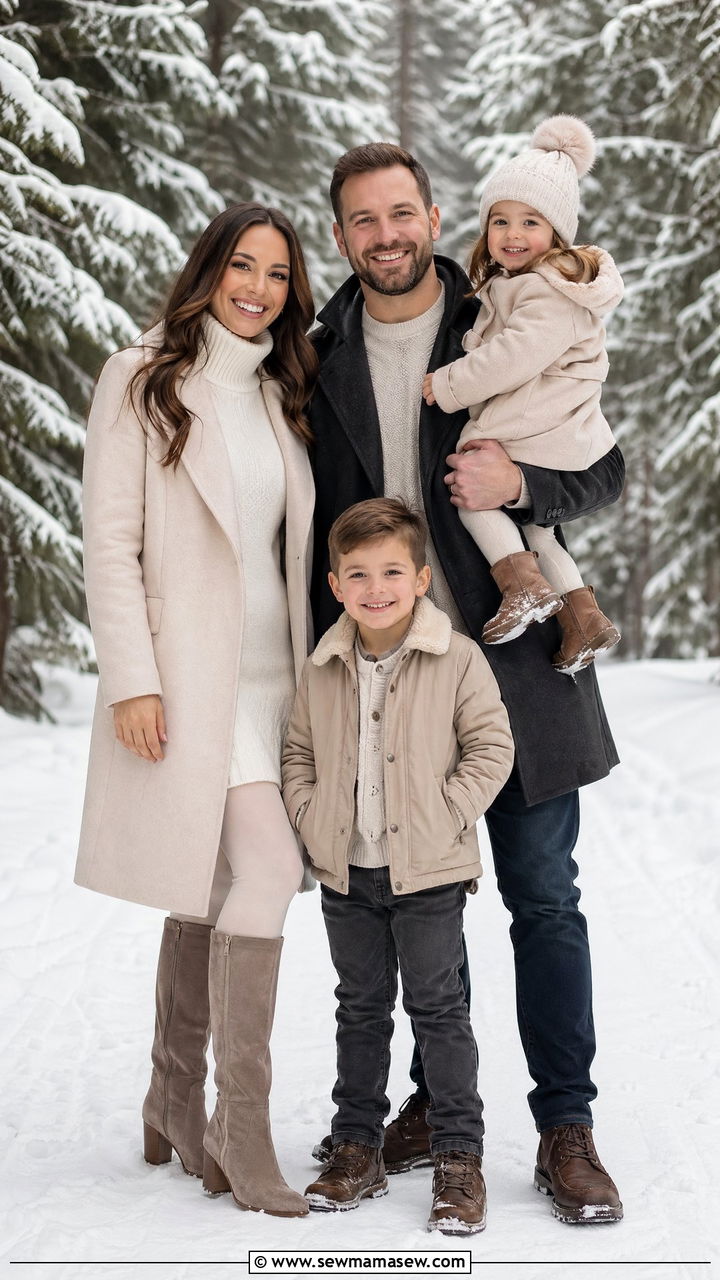Winter Family Photo Outfits - 35 family photo outfits
