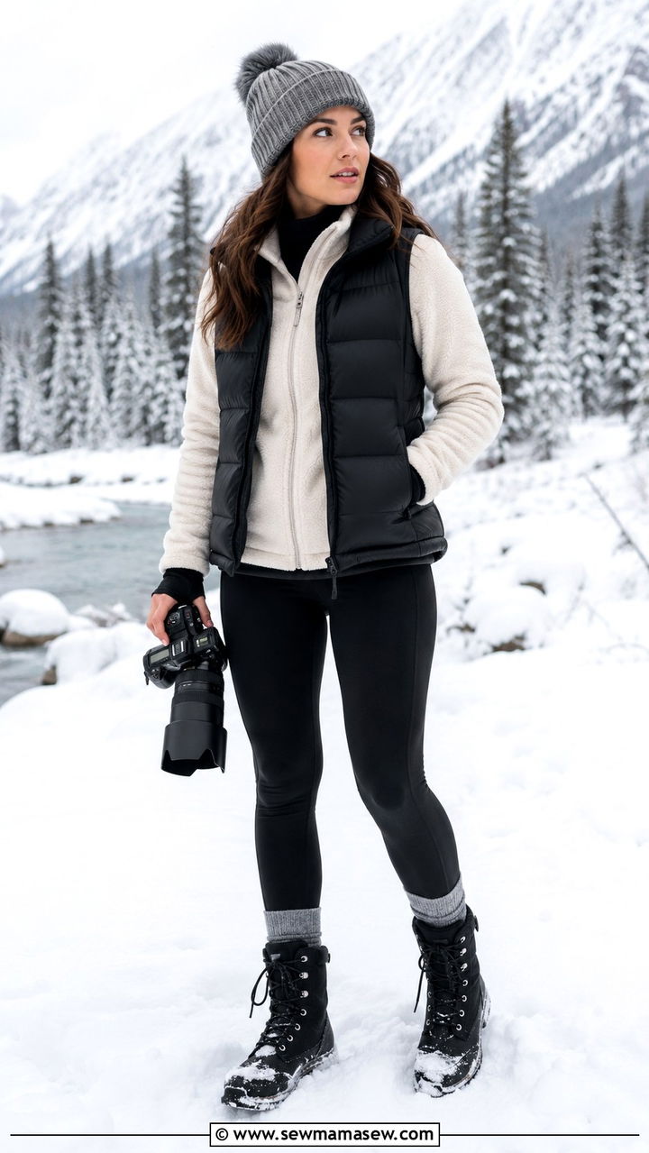Winter Layering Photographer Outfit - 25 Photographer outfit ideas for work