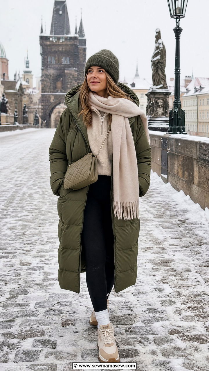 Winter Puffer Jacket Outfit Europe - 30 Europe travel outfits ideas